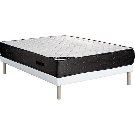 Set 160x200cm Rete a doghe giroletto + Materasso molle insacchettate 7 zone e memory foam  - MERISI di YSMÉE