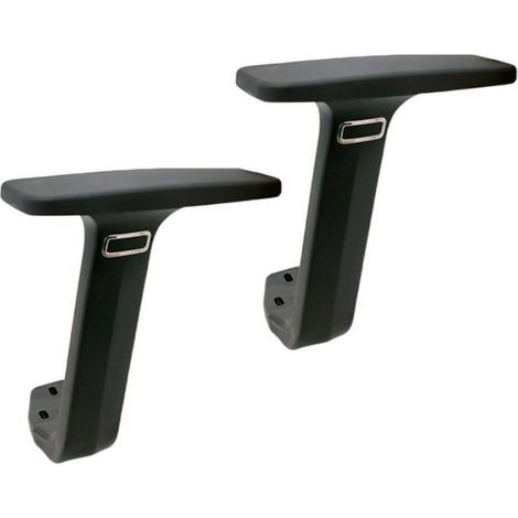 2 pièces Chaise de Bureau accoudoir Accessoire accoudoir de Remplacement Chaise accoudoir Pratique pour Chaise d'ordinateur, Noir (1/5)
