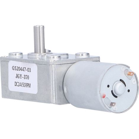 Moteur Réducteur DC 24V 50 Tours/Minute, Couple Élevé pour Robotique et Systèmes de Verrouillage