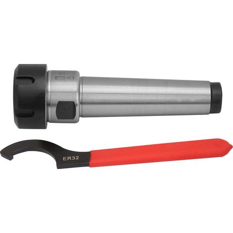 Adaptateur de mandrin de pince de toupie adaptateur de tête d'alésage adaptateur de mandrin de pince en acier au carbone support d'outillage MT4 ER32 M16 (1/5)