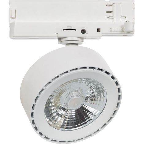 Faretto LED Binario Trifase 30W Onuba CCT Selezionabile Bianco (3000K - 4000K - 6000K) Selezionabile (Caldo-Naturale-Freddo)