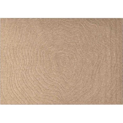 Tapis de surface Moiré AGIRA Naturel 280 x 200 cm Polyester