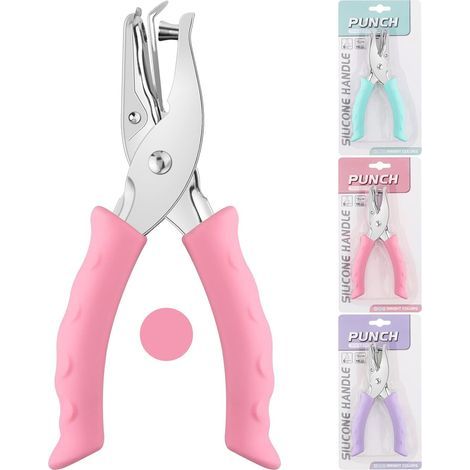 Metal Hole Punch with Soft Grip, 6mm, for Paper, Card, PVC, DIY, Office, School (1/5)