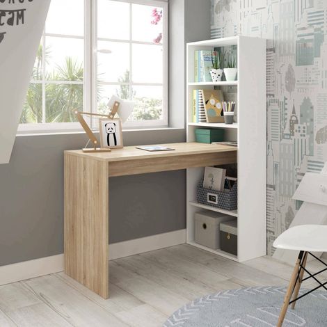 Scrivania - 5 Ripiani Modulabile, Bianco, -, 120x53x144h cm Concepcion (1/4)