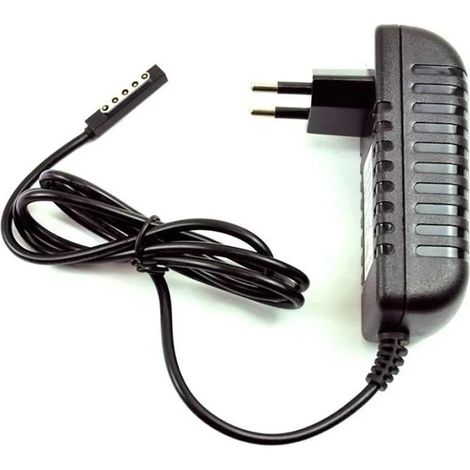 Adaptateur secteur compatible avec Microsoft Surface RT/RT2, 12 V CC, 2 A, 100-240 V, portable
