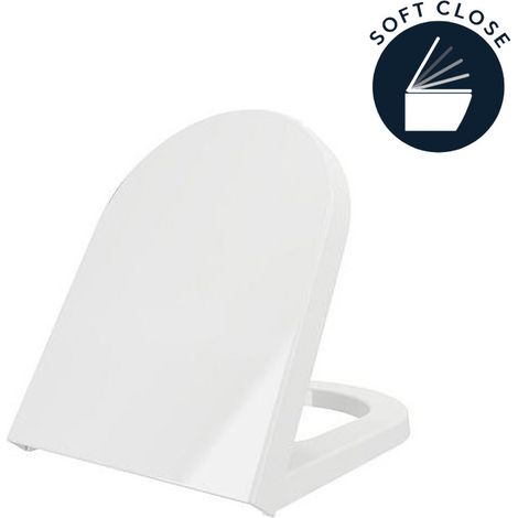 LIVEA Bello Soft Close WC-Sitz, abklappbar, Weiß (A0301-Taormina)