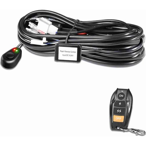 Kit di cablaggio per luci LED aqxreight, kit di cablaggio per telecomando da 480 W con cavo 18AWG (Tipo 3) (1/5)