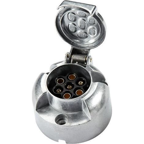Prise remorque metal femelle 7 broches (1/2)
