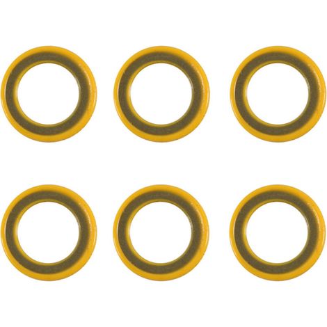 Juego de 6 piezas, adecuadas para arandelas de tapones de drenaje y arandelas de componentes subacuáticos. (1/4)