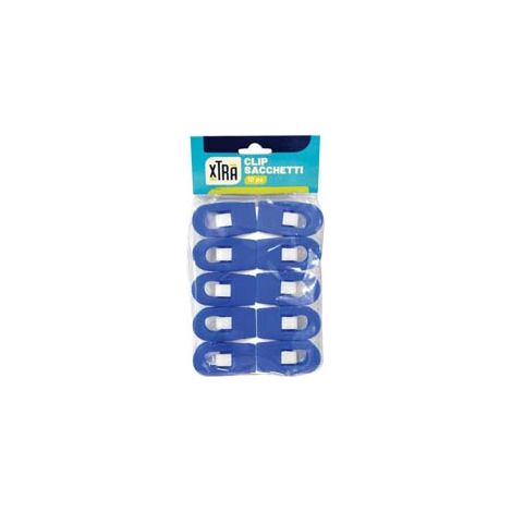 CLIP PER SACCHETTI- - confezione da 4 pz. - 12 pezzi XTRA
