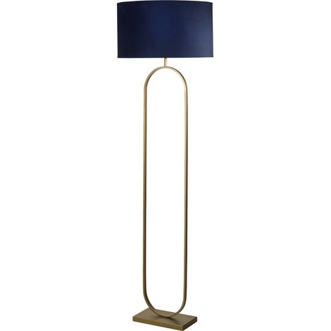 Lampadaire Modish bronze avec capuchon bleu - EU95102AZ