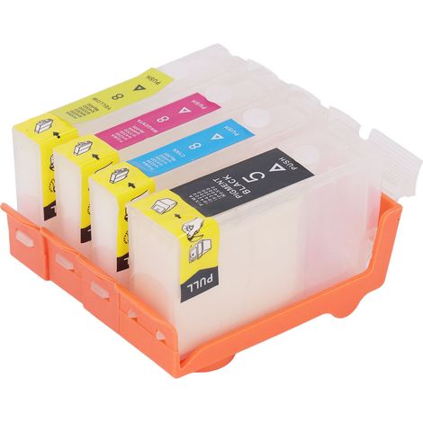 Cartouches d'encre de remplacement pour Canon PGI-5BK+CLI-8C/M/Y, cartouches de recharge 4 couleurs (1/5)
