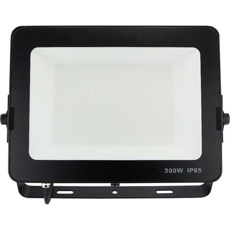 Projecteur LED 300W Noir Étanche IP65 Forte luminosité avec Osram Puce 33000 Lumens Blanc froid 6400K garage jardin terrain de sport - Digilamp (1/5)