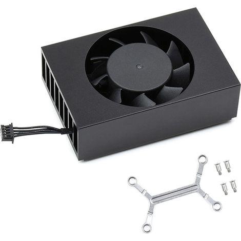 Ventilateur à vitesse réglable PWM pour Nx avec support élastique et vis de limitation de hauteur