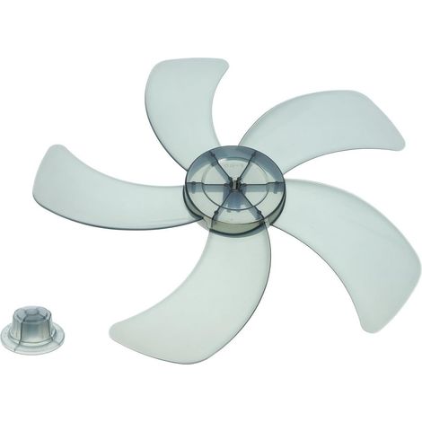 Pales de Ventilateur 5 Pales 16 Pouces en Plastique, Pièce de Rechange Ventilateur sur Table, Pales pour Ventilateur sur Pied, été Vacances, Circulation D'air Domestique (1/5)