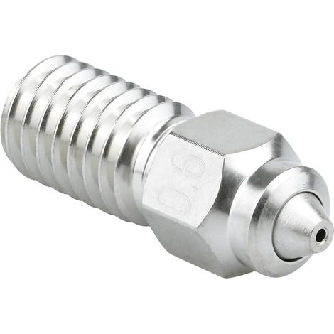 Buse bimétallique 0.6 mise à niveau en cuivre plaqué acier trempé haute résistance à l'usure compatible avec les pièces Hotend d'imprimante 3D Neptune 4.4 Pro (1 x 0,6 mm) (1/5)