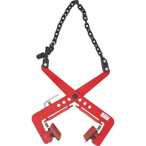 Pince de levage, mandrin réglable, capacité de 325 kg, Rouge (1/2)