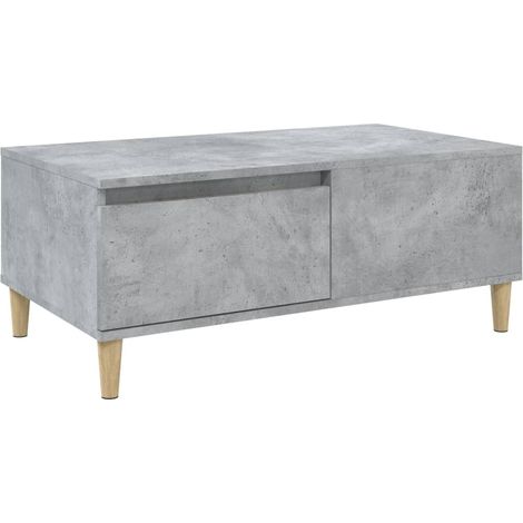 vidaXL Tavolino Salotto Grigio Cemento 90x50x36,5 cm Legno Multistrato (1/5)