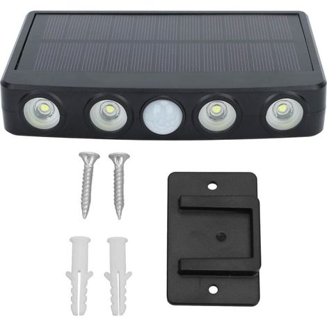 Solar Fence Lights, 3 Lighting Modes, Motion Sensor Security, IP44 Waterproof, White Light for Garden (1/5)