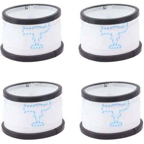 ALLIANDISUlisemLot de 4 Filtres de Rechange pour Aspirateur INSE S600 S6P S6, Cartouches Filtrantes Réutilisables Lavables, Filtres à Mailles de Mise à Niveau à Forte Adsorption, Accessoires (1/4)