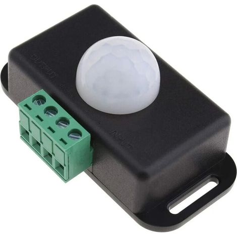 SHINING HOUSE Controlador de detector de interruptor de sensor de movimiento infrarrojo PIR Inducción del cuerpo humano Tiras de LED Iluminación 12 V 24 V (1/5)