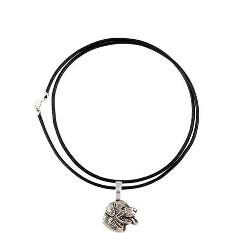 Rottweiler II - collana con ciondolo placcato in argento per gli amanti dei cani, gioiello raffinato di Art-Dog (1/4)
