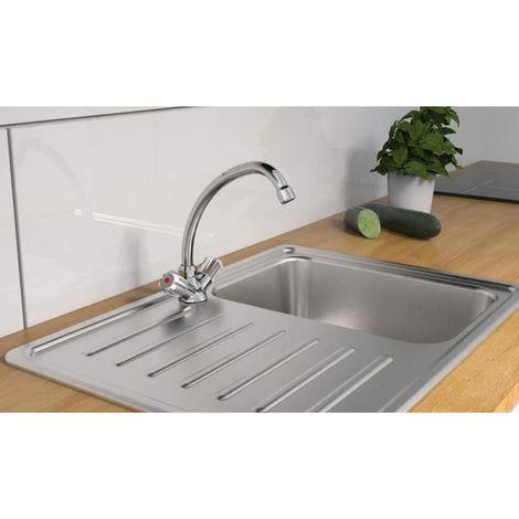 Mitigeur de lavabo à 2 poignées BRILLANT chrome SCHÜTTE (1/4)