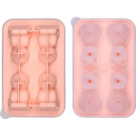 Stampo/vassoio 3D a forma di gatto con 4 cavità - Utensili da cucina per whisky, cocktail, cucina e campeggio (1/5)
