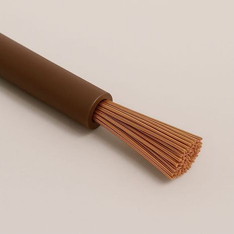 Câble Fil Unipolaire de silicium FG4 section 1,00 mmq Brun