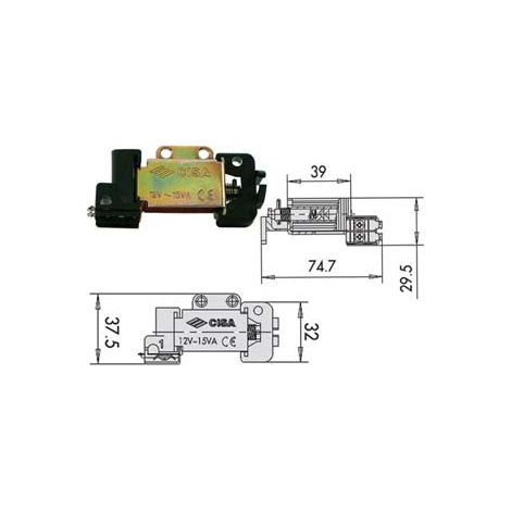 Bobines de tension 12V pour serrure électrique 07025 00