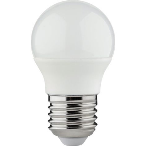 Lampe LED G45 à culot E27, 470 lumens, blanc 4000 K, design opale, éclairage doux pour salon et chambre (1/2)