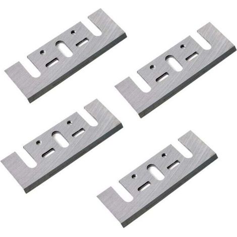 [JAMAIS UTILISÉ]Lames de rabot en 4 pièces de 3-1/4 pouces, adaptées aux raboteuses électriques, fabriquées en acier rapide, compatibles avec les modèles Hitachi, Ryobi et Makita 1900B.