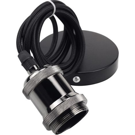 E27 Porte Lampe Suspension en Bronze Doré,Câble Suspension Luminaire,Pendentif Suspendue Accessoires en Métal,Câble Réglable 100CM pour Café Magasin Chambre Bar (1/5)