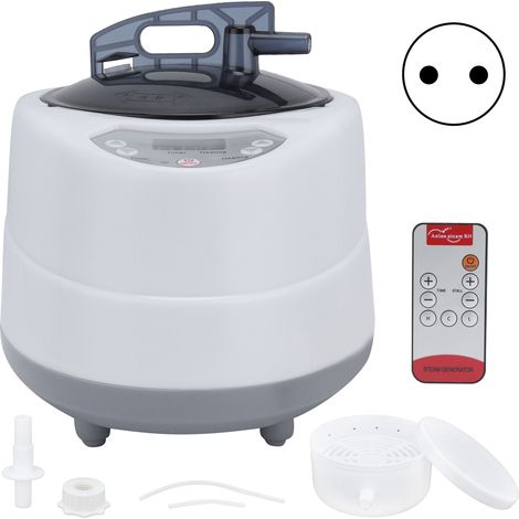 Pot à Vapeur - Sauna Domestique - 1000 W - 2,0 L - Acier Inoxydable 304 - Pour Détoxification et Soins Corps - 1 Pièce