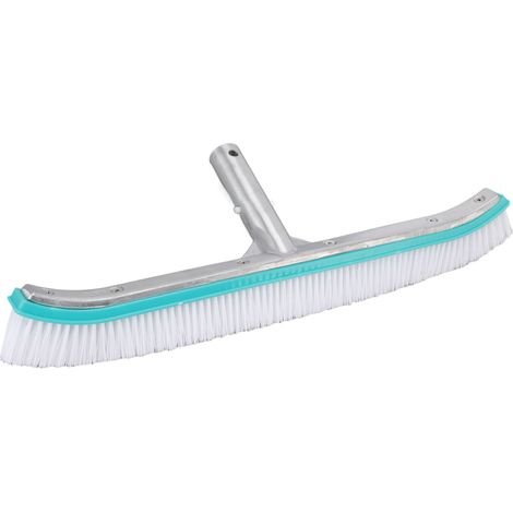 45,7 cm lange Schwimmbadbürste aus Kunststoff, Nylon und Edelstahl zur Reinigung von Wänden und Böden (Seeblau) (1/5)