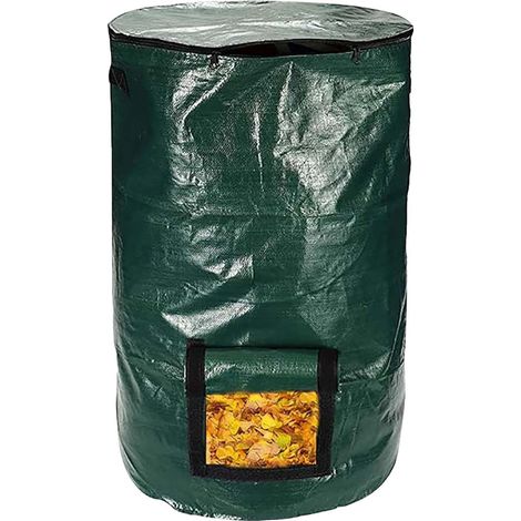 Garden Compost Bag,Small Composter Balcony,Flat Composter with Lid Compost Removal Window (1/5)
