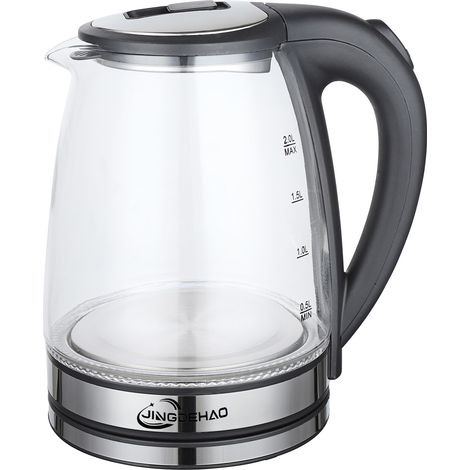 Bouilloire électrique élégante en verre avec arrêt automatique - Bouilloire électrique robuste pour la maison/le bureau (1/5)