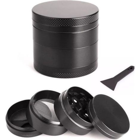 Broyeur Moulin - Diamètre 40 mm - Plastique Et Aluminium - 4 Pièces (1/4)