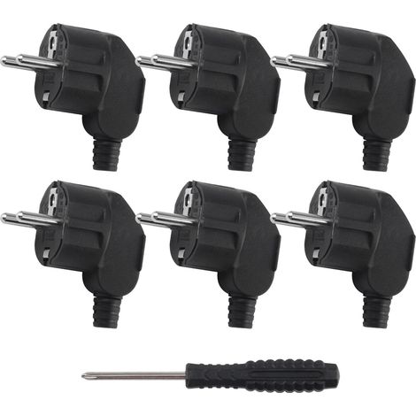 6 Pièces Prise Male Electrique 250V 16A Prise Male Etanche Exterieur (1/5)