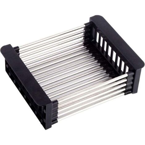 Panier de vidange, égouttoir pour évier, Égouttoir télescopique en Acier Inoxydable avec 1 vis, utilisé pour Laver la Vais (1/4)