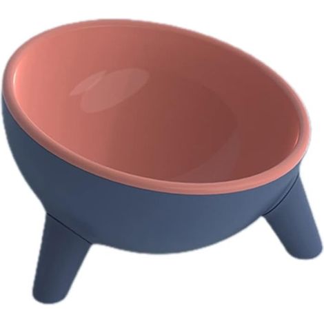 Gamelles pour animaux de compagnie avec support pour chatons et petits chiens Bol de nourriture et d'eau  Bol surélevé incliné pour protéger la colonne vertébrale de l'animal，Camélia rouge (1/5)