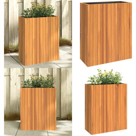Pflanzkübel 59x27,5x70 cm Massivholz Akazie - Blumentopf - Holzpflanze - Akasieholzh Planter - Gartenmöbel - Balkonpflanzen - Home & Living (1/5)
