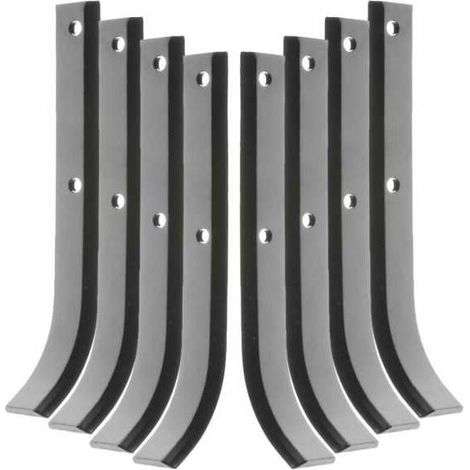 Outils couteaux de fraises type bineur Ø360 mm – Longueur 230 mm – Quatre paires droite/gauche – Pour travail efficace jardinage/agriculture