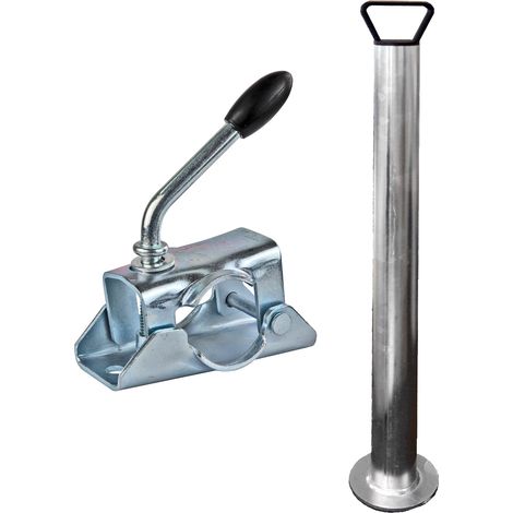 Anhängerstütze 70 cm Stützfuß Halterung für PKW Anhänger inkl. Klemmhalter (1/5)