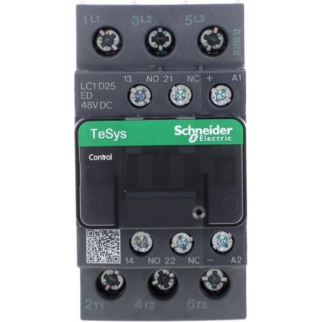 TeSys Deca Leistungsschütz 25A 3P 48V DC 1Ö 1Ö LC1D25ED