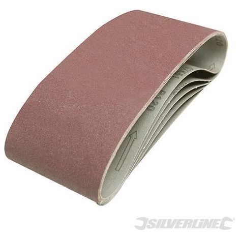Nastri abrasivi 100 x 610mm per levigatrici a nastro in ossido di alluminio silverline-Grana 60