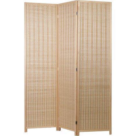 Ad Trend Paravento a 3 Ante in Bamboo Naturale 150 x 180 Cm