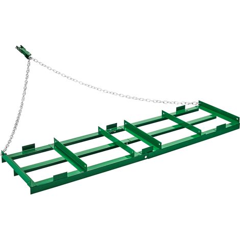 VEVOR Erpice Trainato per Impieghi Gravosi con Barre Regolabili e Catena 1830 mm, per Vialetti per ATV, UTV, Trattore, Tosaerba Trainato Dietro Strumento di Livellamento del Prato Cortile (1/5)