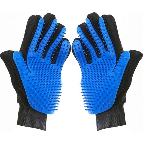 Gants de toilettage pour animaux, gants pour chats, gants pour chiens, accessoires pour chats, gants de toilettage pour chats, gants de toilettage pour chats, gants pour chiens (verts (1 paire)) (1/4)