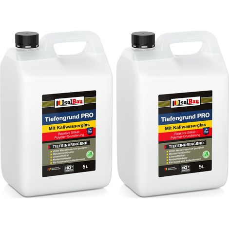 IsolBau Tiefengrundierung mit Wasserglas Tiefengrund PRO 10l (1/5)